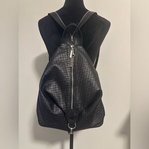 Women’s leather backpack-purse